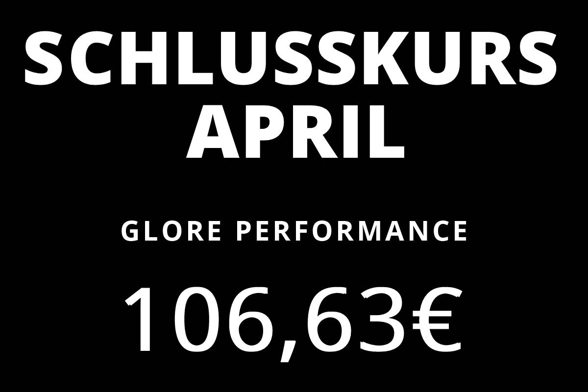 #GLORE50 Schlusskurs April 2023 #GLORE50 Schlusskurs April 2023
